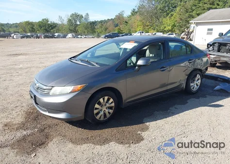 2012 Honda Civic Lx из США, поврежденный, VIN 2HGFB2F55CH581659